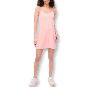 J.Crew Bauble Pink/Coral Active Mini Dress Built in Shorts Size XS Cloudstretch